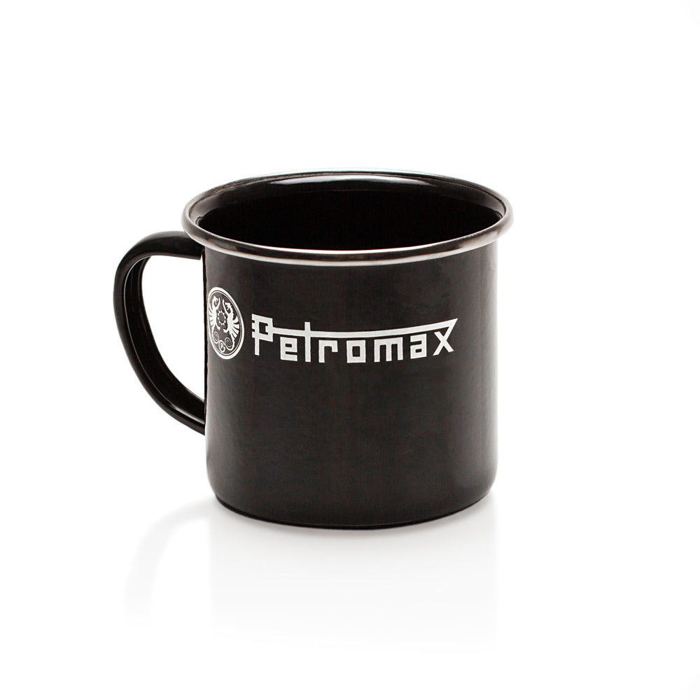 Emaille Becher Black