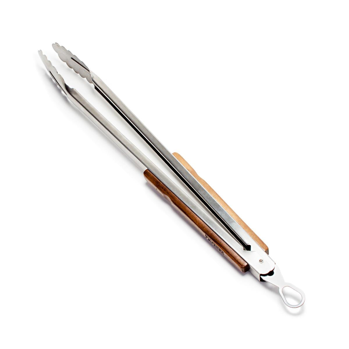 Grill- und Kohlenzange Edelstahl - 41 cm