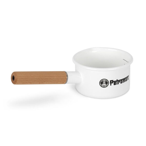 Emaille Stieltopf White