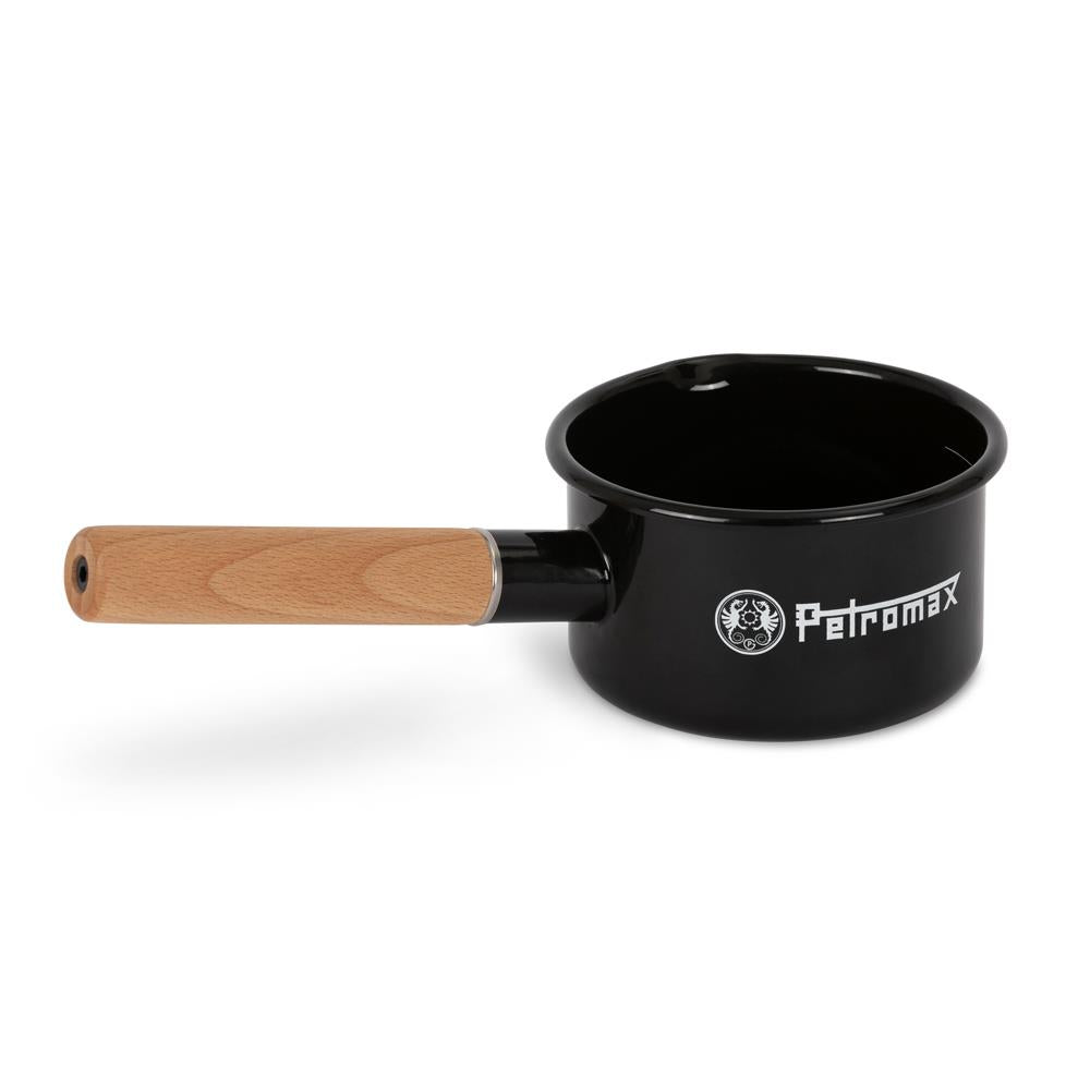Emaille Stieltopf Black