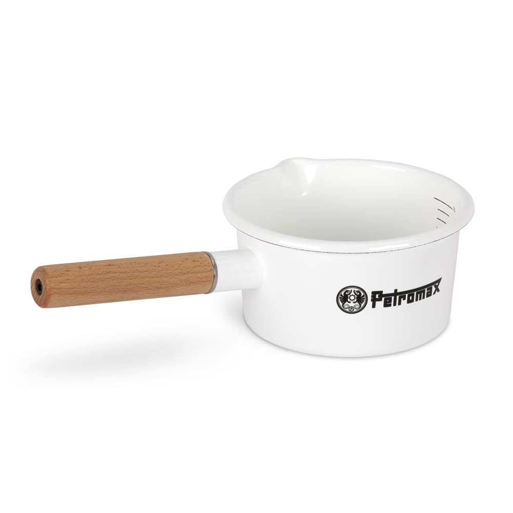 Emaille Stieltopf White