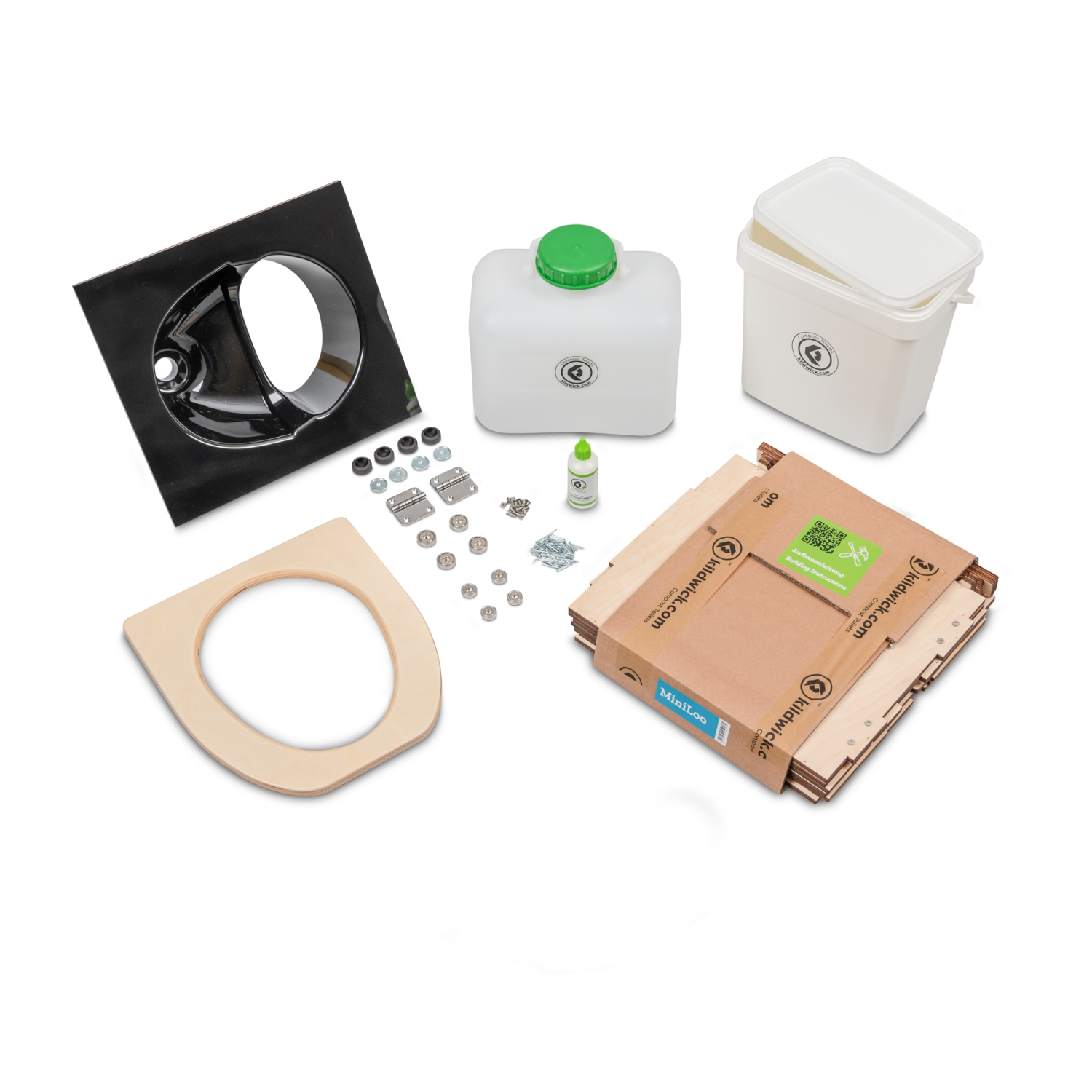 MiniLoo Trenntoilette Bausatz B-Qualität schwarz