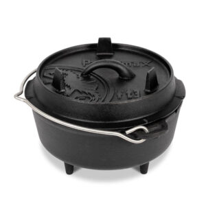 Feuertopf (Dutch Oven) Black - ft3 / 1.6L Topf & 0.4L Deckel / 1-3 Pers.