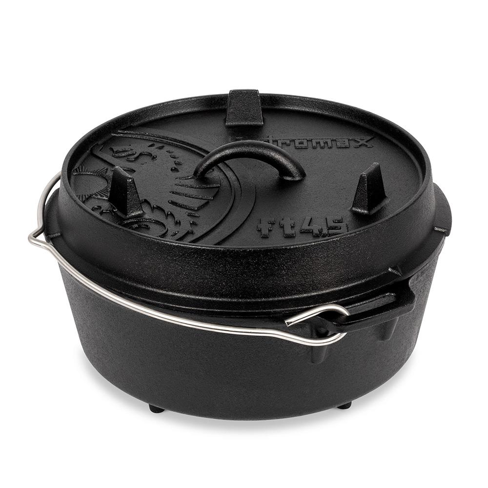 Feuertopf (Dutch Oven) Black - ft4.5 / 3.5L Topf & 1L Deckel / 2-5 Pers.